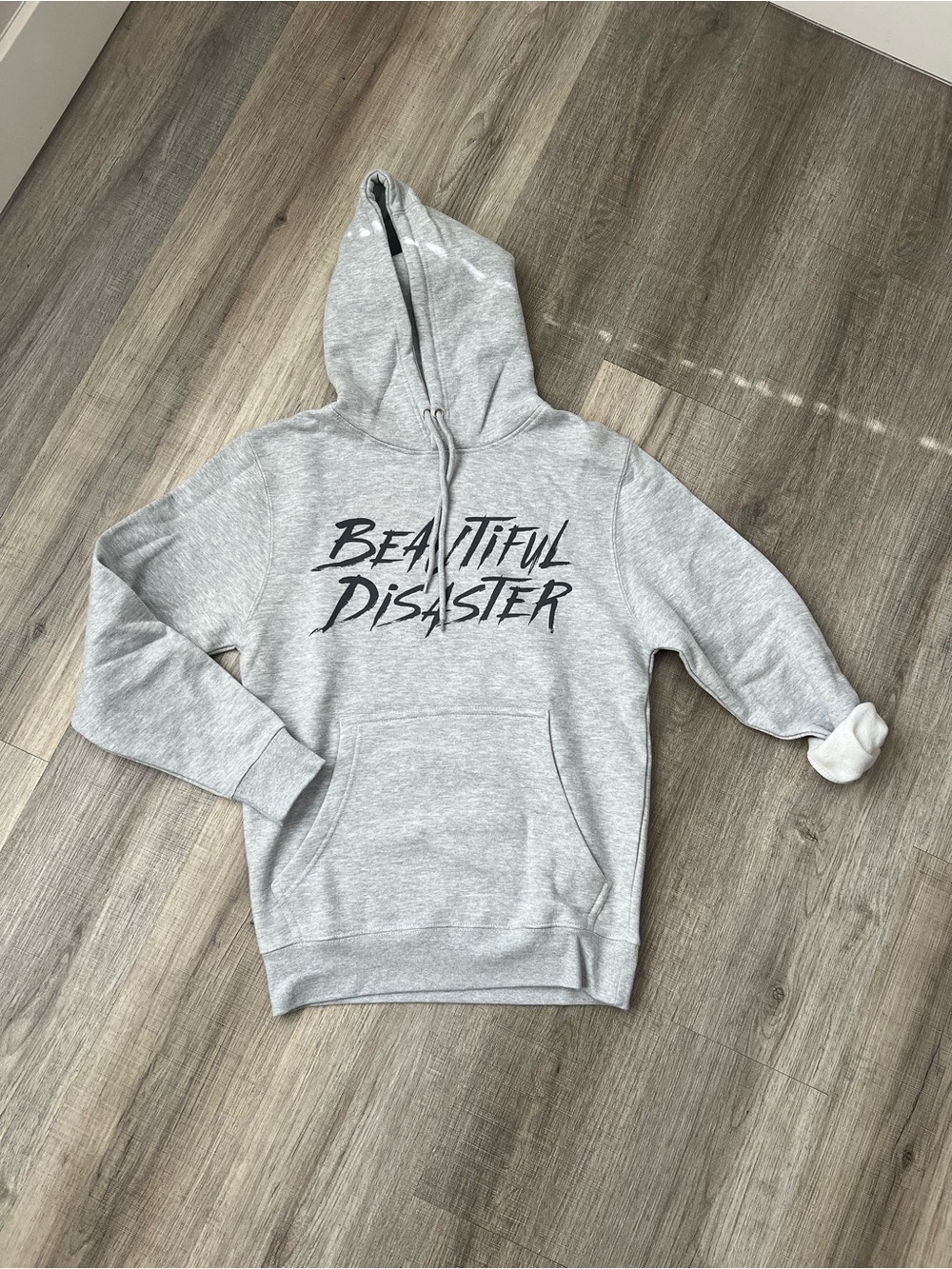 Beautiful Disaster Women's Grey Hoodie